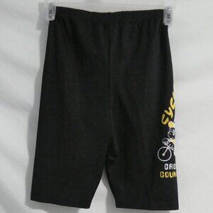 Kids Black Graphic Cycling Shorts